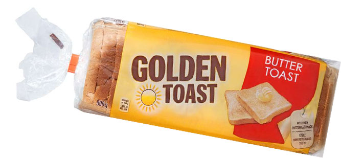 Beim GOLDEN TOAST Toastbrot Marken Produkt sparen