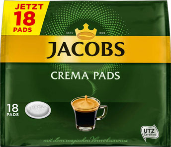 Beim JACOBS Crema Kaffeepads* Marken Produkt sparen